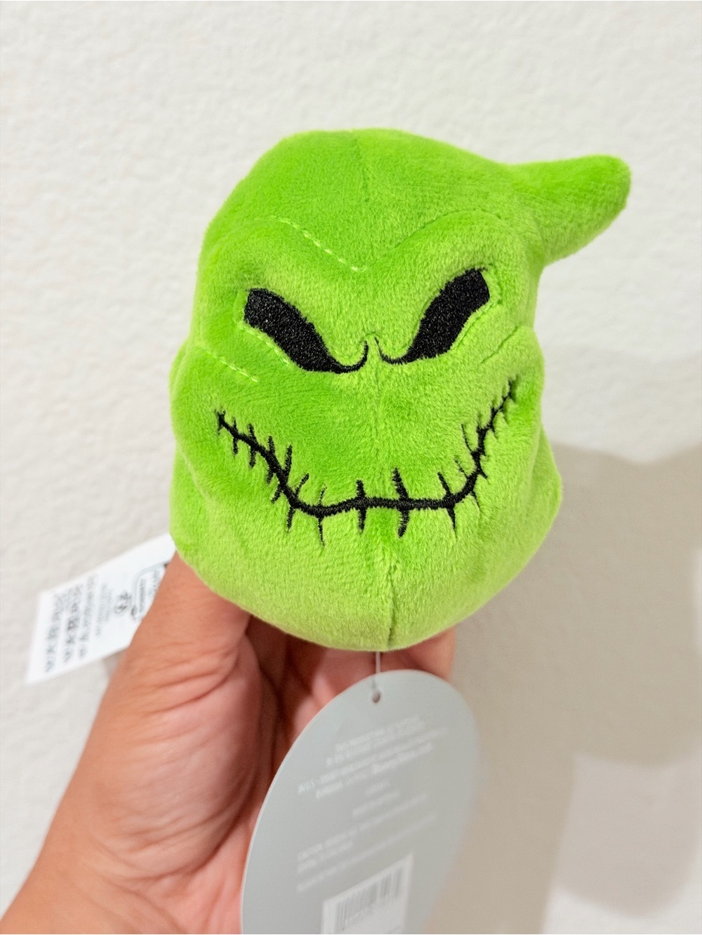 Disney Oogie Boogie Headband Plush - Bright Green with Black Embroidery